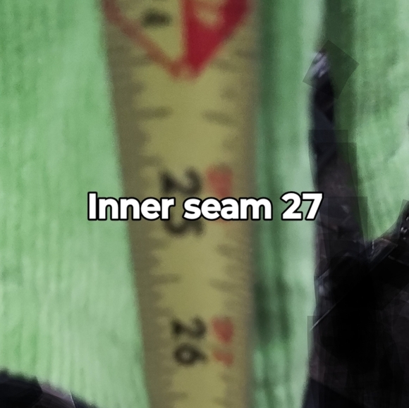 Retro look color block green pants Lg corduroy - Picture 3 of 6